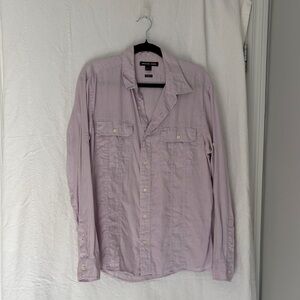 Michael Kors Pale Lavender Long-Sleeve Button-Up Shirt